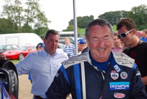 Nick Mason after drive with Petter Solberg Carfest