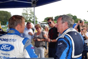 Nick Mason chats with Petter Solberg Carfest